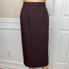 St Anthony Evening Polyester Skirt Suit Size 20W Burgundy Beaded Lined 2PC