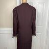 St Anthony Evening Polyester Skirt Suit Size 20W Burgundy Beaded Lined 2PC
