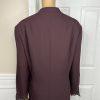 St Anthony Evening Polyester Skirt Suit Size 20W Burgundy Beaded Lined 2PC