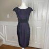 JAX Women Purple Black Sleeveless Polyester Lined Dress Size 4