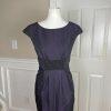 JAX Women Purple Black Sleeveless Polyester Lined Dress Size 4