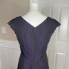 JAX Women Purple Black Sleeveless Polyester Lined Dress Size 4