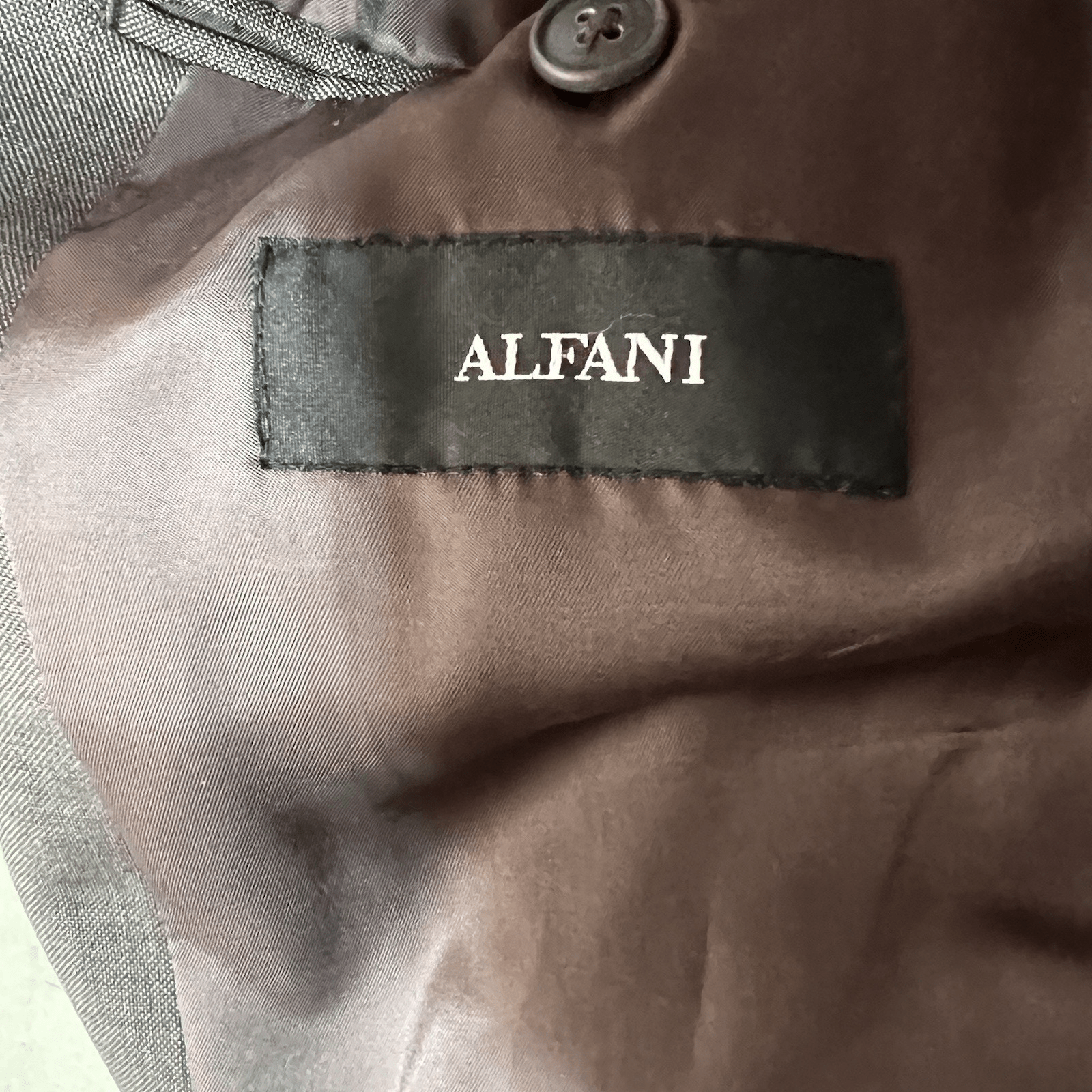 Alfani Men Light Green New Wool Pants Size 38R Suit Size 46R 3 Button Timeless