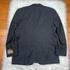 Dockers Polyester Rayon Men Blazer 44R Black Striped 2 Button One Vent