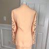 NIGHT STUDIO NY 2PC Coral Beaded Polyester Embroidered Collarless Skirt Size 22