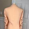 NIGHT STUDIO NY 2PC Coral Beaded Polyester Embroidered Collarless Skirt Size 22