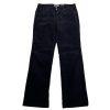 LIZ CLAIBORNE Women Black Corduroy Straight Leg Pant Size 12