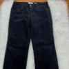 LIZ CLAIBORNE Women Black Corduroy Straight Leg Pant Size 12