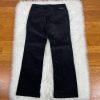 LIZ CLAIBORNE Women Black Corduroy Straight Leg Pant Size 12
