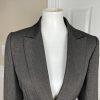 TAHARI Women Brown Cotton Polyester lined Single Breasted Blazer Size 8