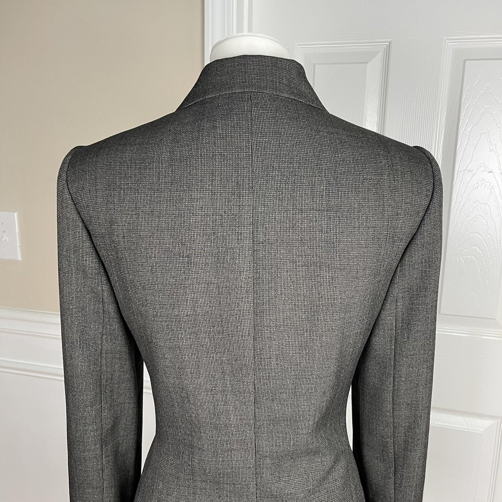 TAHARI Women Brown Cotton Polyester lined Single Breasted Blazer Size 8