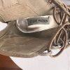 STEVE MADDEN Rebecka Lace Up Taupe Leather Peep Toes Shoes Booties Size 10