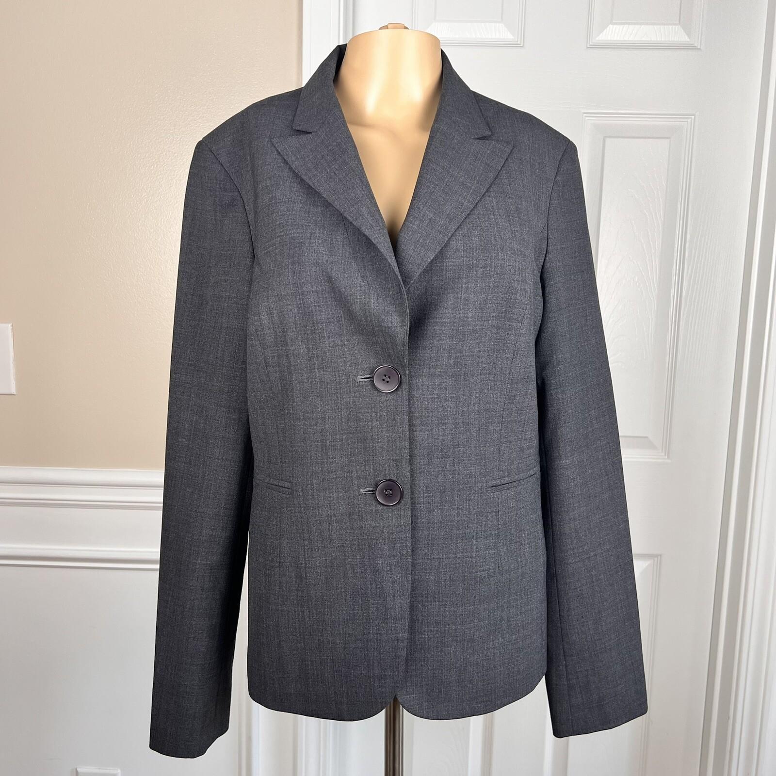 JONES New York 2PC Charcoal Gray Wool Blend Mismatch Pant (Sz 10) Suit (Sz 12)