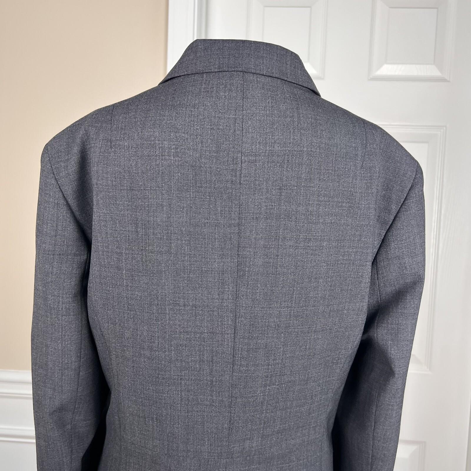 JONES New York 2PC Charcoal Gray Wool Blend Mismatch Pant (Sz 10) Suit (Sz 12)