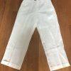D E Collection Linen Pant 42X34 Shirt Size 2XL White Big Tall Short Sleeve 2PC