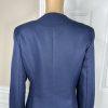 Diana Polyester Skirt Suit Size 10 Navy Blue White Lined Beaded Collarless New
