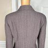 10-4334.jpg LE SUIT 2PC Wash Purple Striped Polyester Lined Peak Collar Skirt Suit Size 8