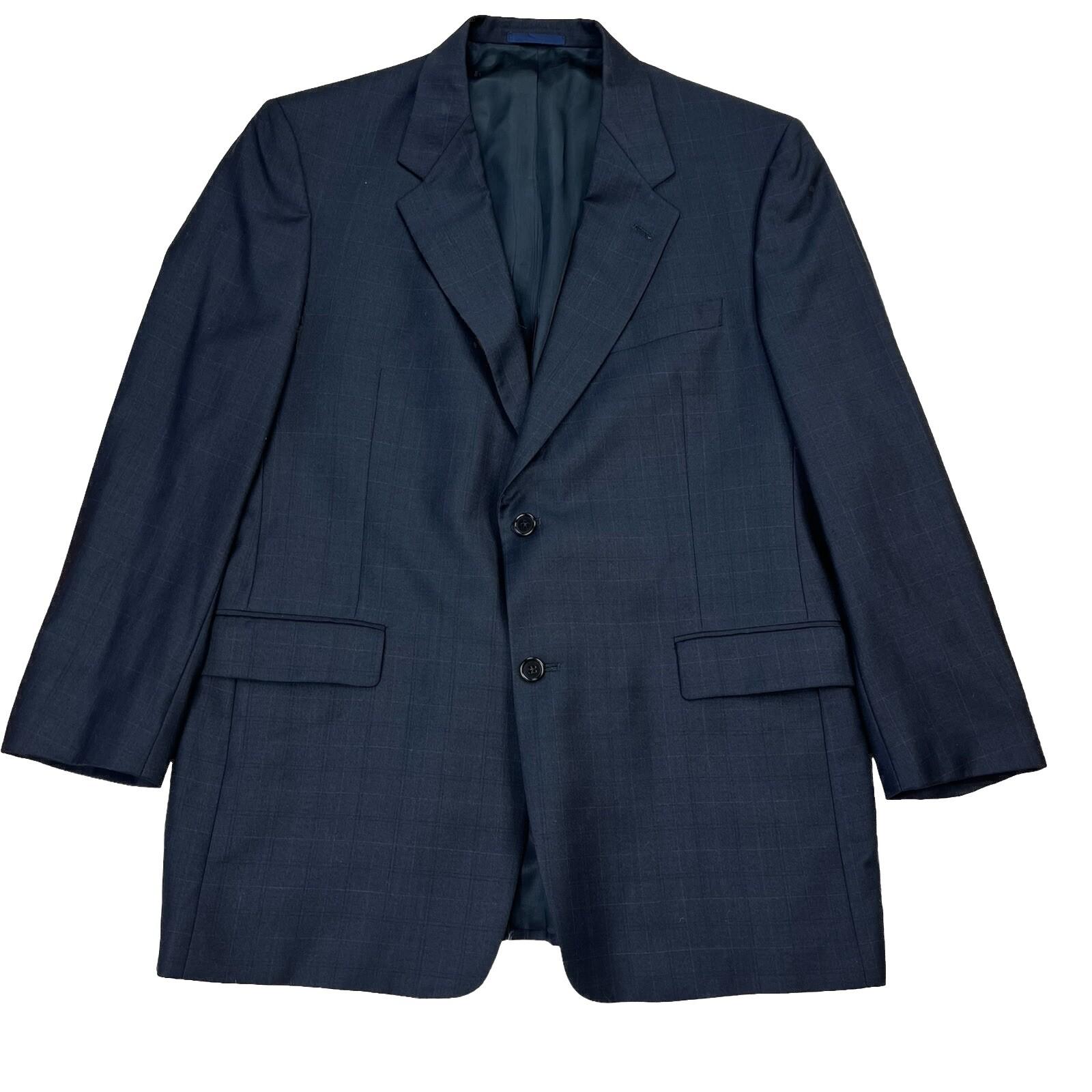 Cremieux Loro Piana Wool Blazer Men 43R Black Striped Lined