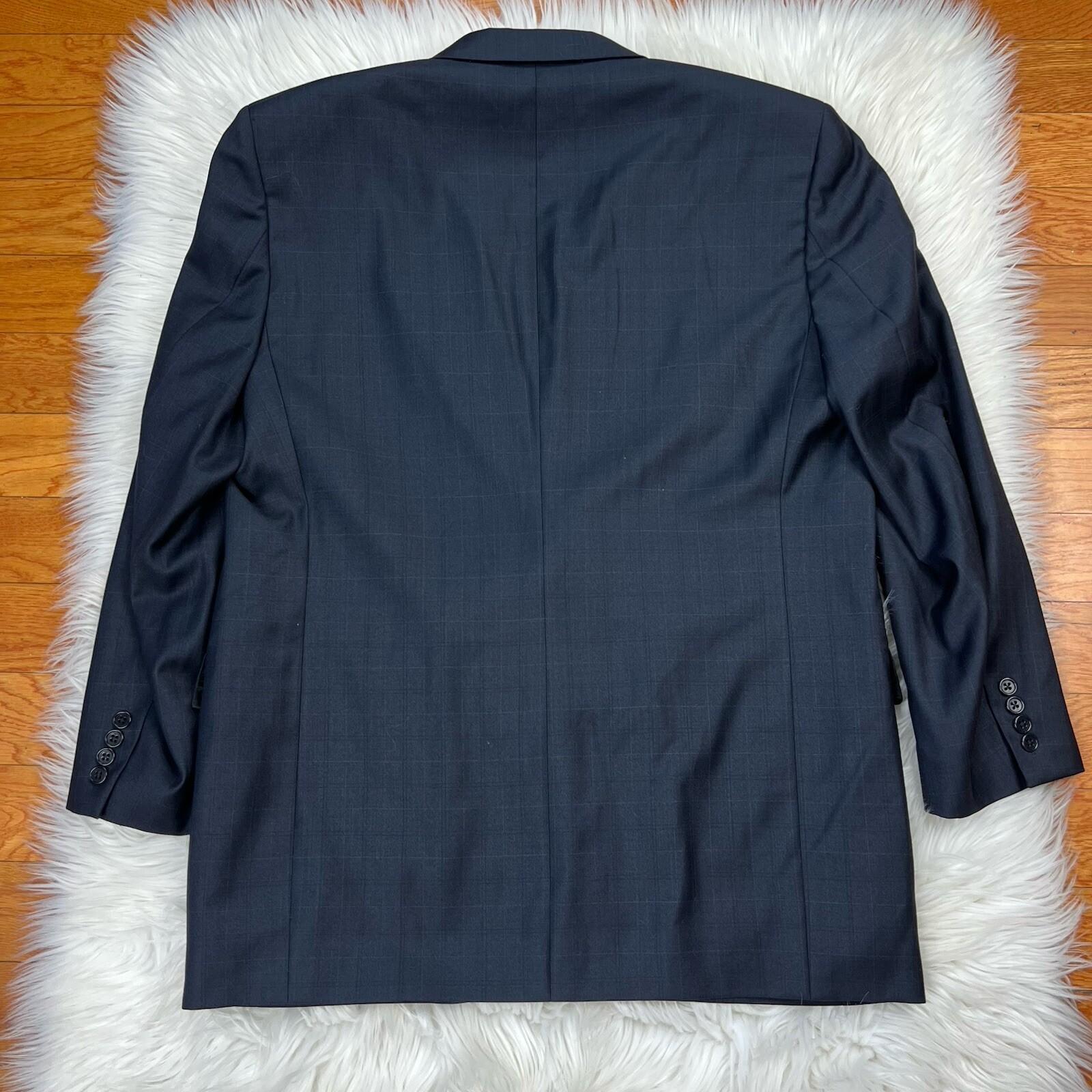 Cremieux Loro Piana Wool Blazer Men 43R Black Striped Lined