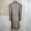 Le Suit Women Polyester Skirt Suit Size 14 Light Brown Notch Collar Pleated 2PC