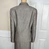 Le Suit Women Polyester Skirt Suit Size 14 Light Brown Notch Collar Pleated 2PC