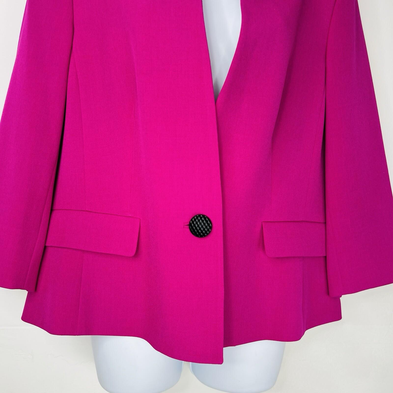 Kasper Women Polyester Skirt XL Suit 16 Pink Multi Gothic Metallic Flare 2PC