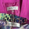 Kasper Women Polyester Skirt XL Suit 16 Pink Multi Gothic Metallic Flare 2PC