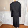 10-4380.jpg ISABELLA Women Ash Polyester Skirt Suit Size 20W Lined Collarless Ruffle 2PC