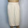 10-4385.jpg ST JOHN Collection By Marie Gray Tight Knit Stretch Skirt 12 Off White Black