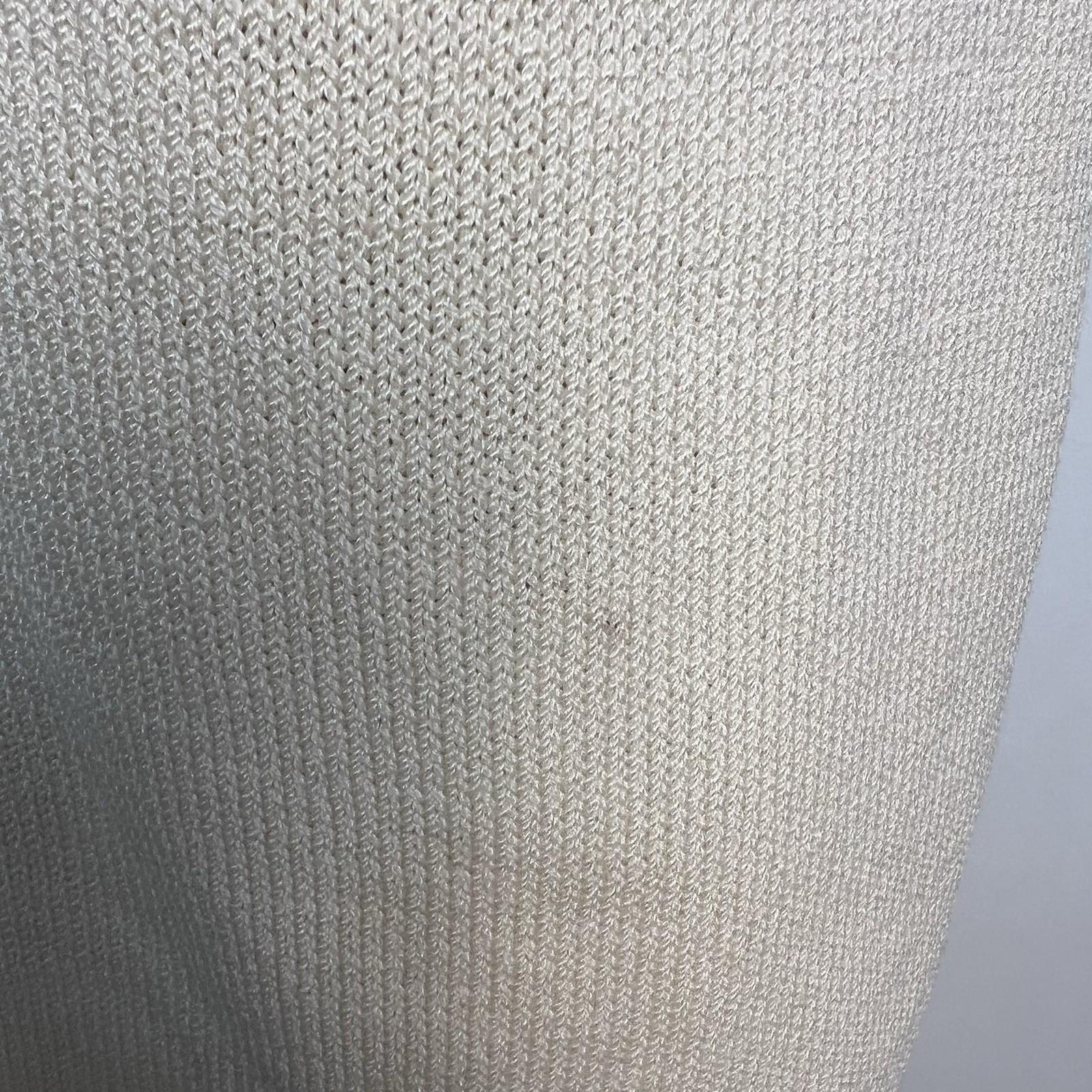 10-4386.jpg ST JOHN Collection By Marie Gray Tight Knit Stretch Skirt 12 Off White Black