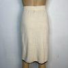 10-4387.jpg ST JOHN Collection By Marie Gray Tight Knit Stretch Skirt 12 Off White Black