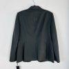 10-4393.jpg Tahari ASL Polyester Viscose Pant Suit 14P Dark Gray Peak Striped Collar 2PC New