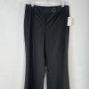 10-4396.jpg Tahari ASL Polyester Viscose Pant Suit 14P Dark Gray Peak Striped Collar 2PC New