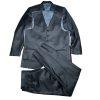 Vitali Men 3PC Suit 38R Pants 32x30 Vest Charcoal Sheen Soft Fabric Unhemmed