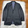 Vitali Men 3PC Suit 38R Pants 32x30 Vest Charcoal Sheen Soft Fabric Unhemmed