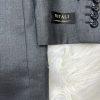 Vitali Men 3PC Suit 38R Pants 32x30 Vest Charcoal Sheen Soft Fabric Unhemmed