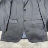 Vitali Men 3PC Suit 38R Pants 32x30 Vest Charcoal Sheen Soft Fabric Unhemmed