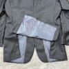 Vitali Men 3PC Suit 38R Pants 32x30 Vest Charcoal Sheen Soft Fabric Unhemmed
