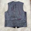 Vitali Men 3PC Suit 38R Pants 32x30 Vest Charcoal Sheen Soft Fabric Unhemmed
