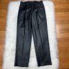Vitali Men 3PC Suit 38R Pants 32x30 Vest Charcoal Sheen Soft Fabric Unhemmed