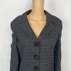 Le Suit Women Polyester Skirt Suit Size 18 Black White Notch Collar Business 2PC