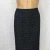 Le Suit Women Polyester Skirt Suit Size 18 Black White Notch Collar Business 2PC