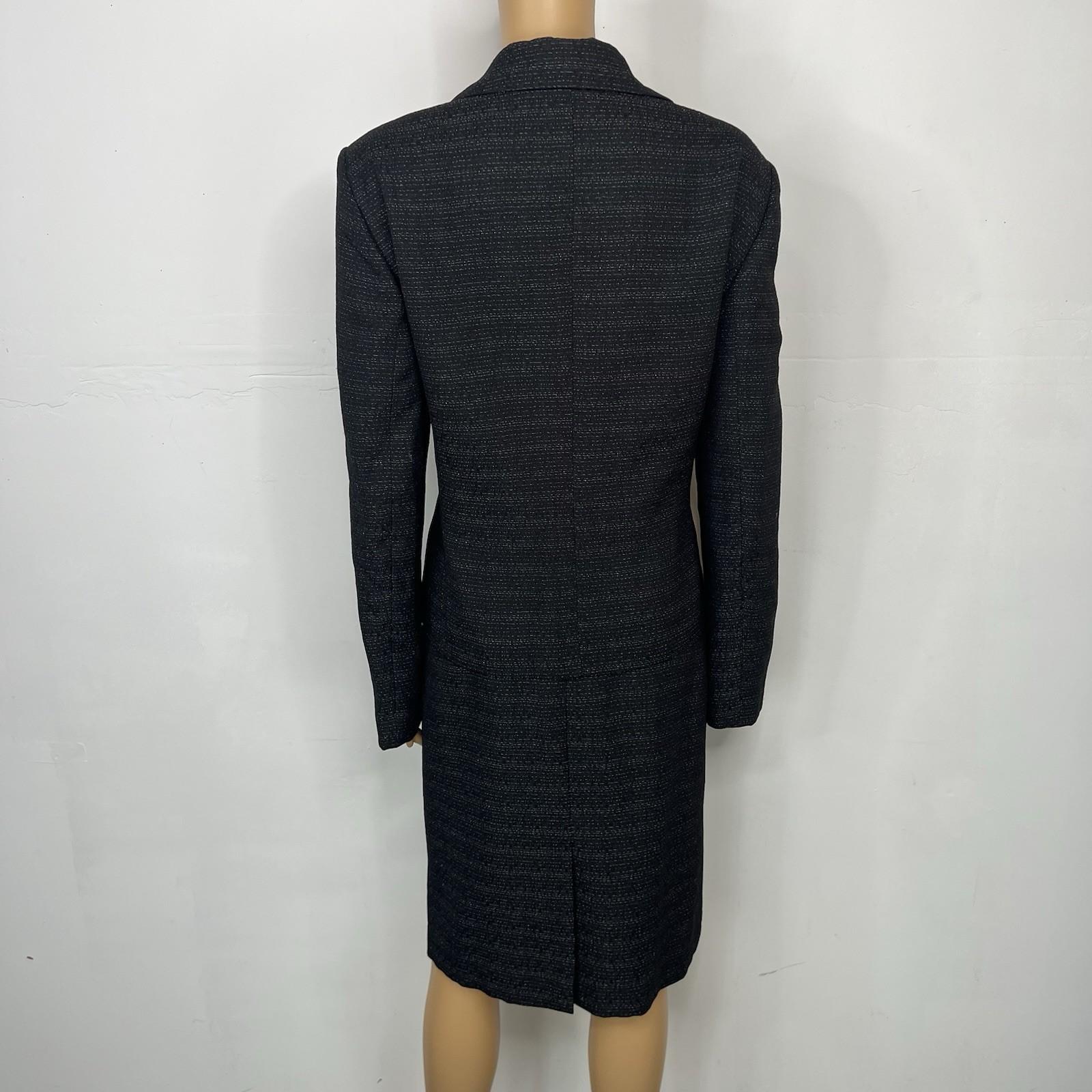 Le Suit Women Polyester Skirt Suit Size 18 Black White Notch Collar Business 2PC