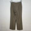LE SUIT Polyester Pant Suit Size 6 Olive Green Striped Notch Collar Career 2PC
