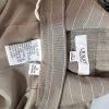 LE SUIT Polyester Pant Suit Size 6 Olive Green Striped Notch Collar Career 2PC