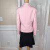 Le Suit Polyester Skirt Suit Size 18 Black Pink Notch Collar Flared Lined New