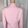 Le Suit Polyester Skirt Suit Size 18 Black Pink Notch Collar Flared Lined New