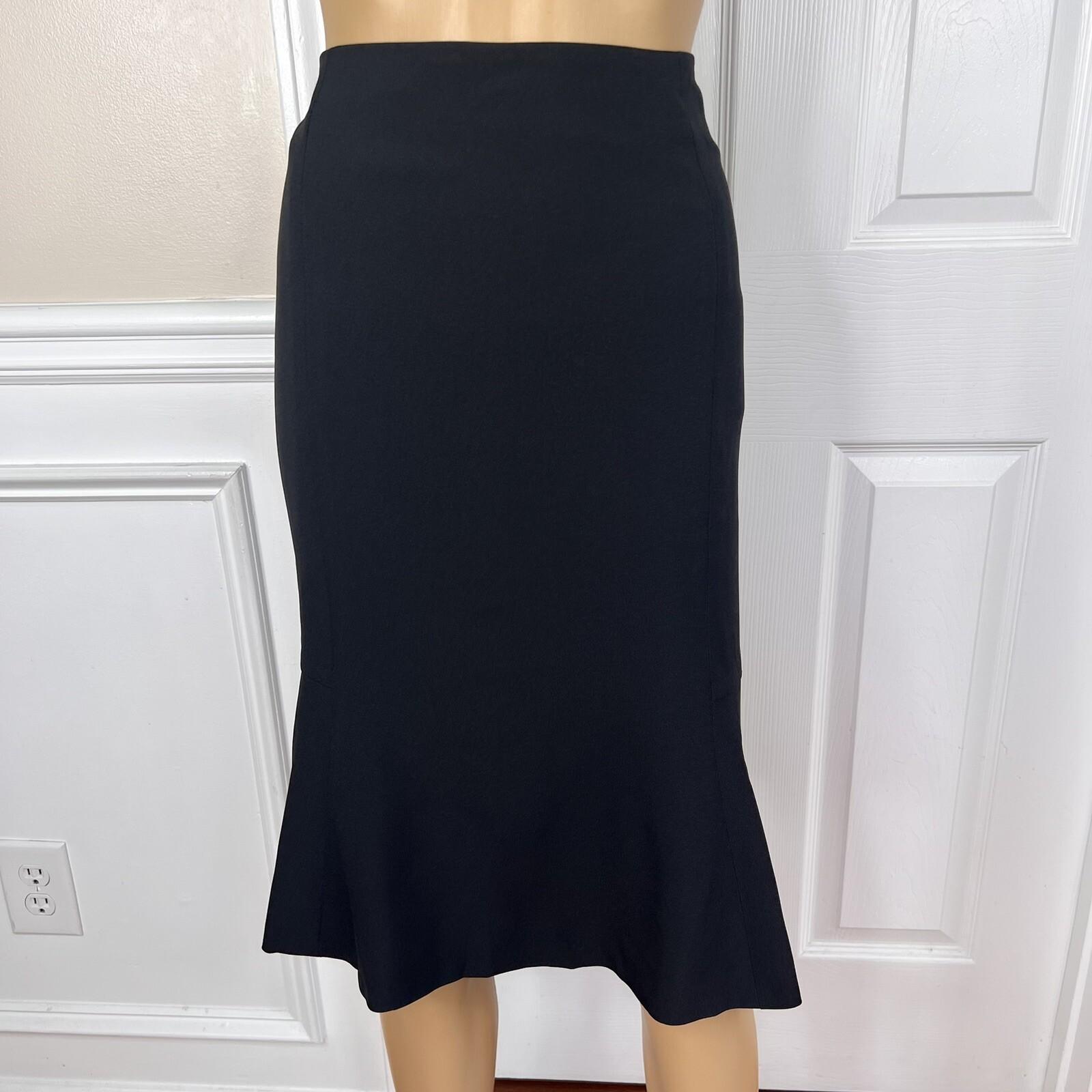 Le Suit Polyester Skirt Suit Size 18 Black Pink Notch Collar Flared Lined New