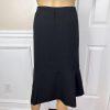 Le Suit Polyester Skirt Suit Size 18 Black Pink Notch Collar Flared Lined New
