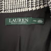 LAUREN RALPH LAUREN Women Blazer Jacket Size 14W Black White Knit Lined